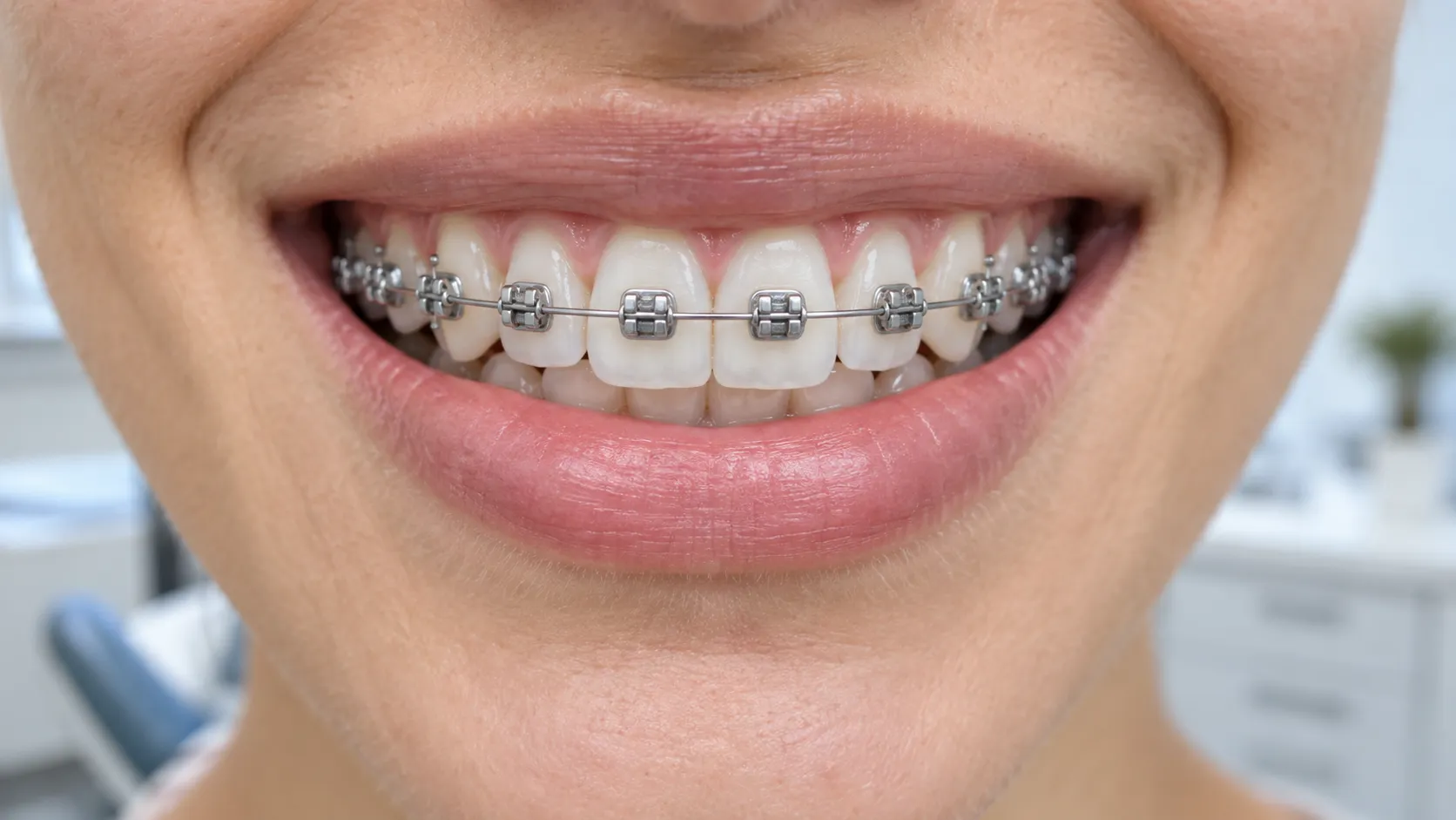 Representative view of conventional metal braces